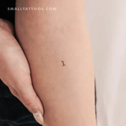 Number 1 Temporary Tattoo (Set Of 3)