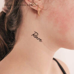 Rare Temporary Tattoo (Set Of 3)