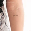 1987 Birth Year Temporary Tattoo (Set Of 3) -Da Vinci Shop 1710438481487