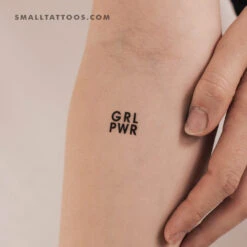 GRL PWR Temporary Tattoo (Set Of 3)