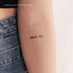 Dare To Temporary Tattoo (Set Of 3)