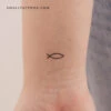 Jesus Fish Temporary Tattoo (Set Of 3) 1 Jesus Fish Temporary Tattoo (Set Of 3) -Da Vinci Shop 1710439954396