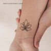 Line Lotus Temporary Tattoo (Set Of 3) -Da Vinci Shop 1710441866606