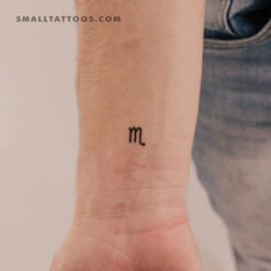 Scorpio Zodiac Symbol Temporary Tattoo (Set Of 3) -Da Vinci Shop 1710965833555