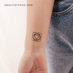 Muladhara Chakra Temporary Tattoo - Set Of 3