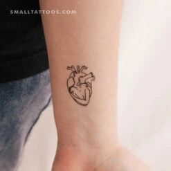 Heart Hug Temporary Tattoo (Set Of 3)