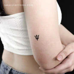 Small Trident Temporary Tattoo (Set Of 3)