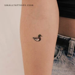 Male Duck Temporary Tattoo (Set Of 3)