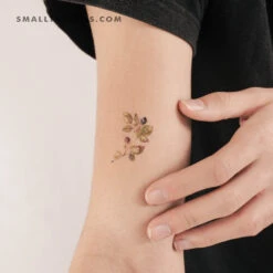 Small Rasperry By Ann Lilya Temporary Tattoo (Set Of 3)