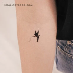 Tinker Bell Silhouette Temporary Tattoo (Set Of 3)