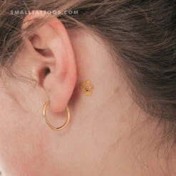 Tiny Yellow Pansy Temporary Tattoo (Set Of 3) -Da Vinci Shop 171138683579