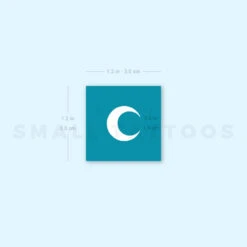 White Moon Temporary Tattoo (Set Of 3) -Da Vinci Shop 1711800377 image1 st 750px