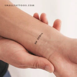 Typewriter Be Brave Temporary Tattoo (Set Of 3) -Da Vinci Shop 1711985939822