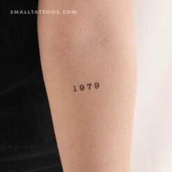 1979 Birth Year Temporary Tattoo (Set Of 3) -Da Vinci Shop 1711986608242