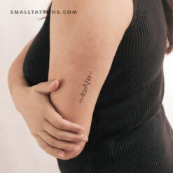 Meditative Unalome Temporary Tattoo (Set Of 3)