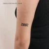 Gothic 2002 Birth Year Temporary Tattoo - Set Of 3 -Da Vinci Shop 1711987103704