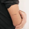 Typewriter Font Be Kind Temporary Tattoo (Set Of 3) -Da Vinci Shop 1712667900428