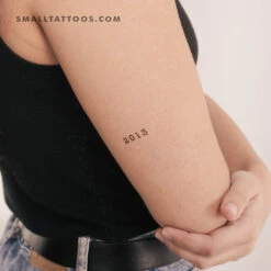 2013 Birth Year Temporary Tattoo (Set Of 3)