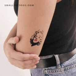 Marilyn Monroe Temporary Tattoo (Set Of 3)