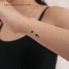 Love Semicolon Temporary Tattoo (Set Of 3) -Da Vinci Shop 1712669001939