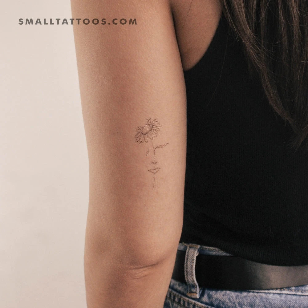 A Dreaming Daisy By Jakenowicz Temporary Tattoo - Set Of 3 4 A Dreaming Daisy By Jakenowicz Temporary Tattoo - Set Of 3 - Image 2