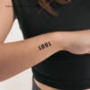 1991 Temporary Tattoo By 1991.ink (Set Of 3) -Da Vinci Shop 1713199606314