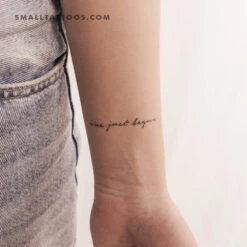 I've Just Begun Temporary Tattoo (Set Of 3)