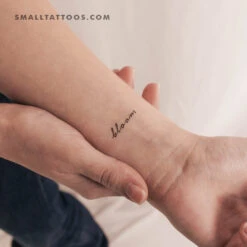 'Bloom' Temporary Tattoo (Set Of 3)