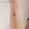Blue Snowflake Temporary Tattoo (Set Of 3) -Da Vinci Shop 1713200251614