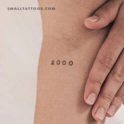 2000 Birth Year Temporary Tattoo (Set Of 3)