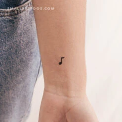 Music Note Temporary Tattoo (Set Of 3)