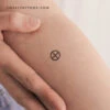 Earth Planet Symbol Temporary Tattoo (Set Of 3) -Da Vinci Shop 1714242416704