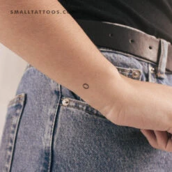 O Uppercase Typewriter Letter Temporary Tattoo (Set Of 3) -Da Vinci Shop 1714242826333