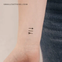 Broken Arrow Temporary Tattoo (Set Of 3)