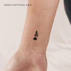 Ace Of Spades Temporary Tattoo (Set Of 3)
