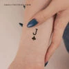 Jack Of Clubs Temporary Tattoo (Set Of 3) -Da Vinci Shop 1715682117929
