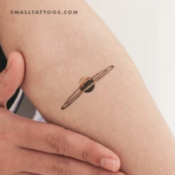 Saturn By Ann Lilya Temporary Tattoo (Set Of 3)
