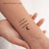 I Love You To The Moon And Back Temporary Tattoo (Set Of 3) -Da Vinci Shop 1715684528890