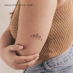 Life Of A Flower Temporary Tattoo - Set Of 3