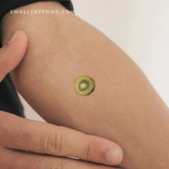 Color Kiwifruit Temporary Tattoo (Set Of 3)