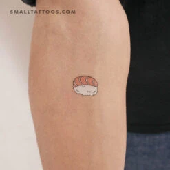 Salmon Nigiri Temporary Tattoo (Set Of 3)