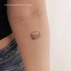 Hamburger Temporary Tattoo (Set Of 3)
