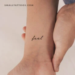 Feel Temporary Tattoo (Set Of 3)