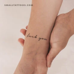 Fuck You Temporary Tattoo (Set Of 3) -Da Vinci Shop 1715860388309