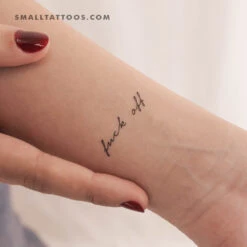 Fuck Off Temporary Tattoo (Set Of 3)