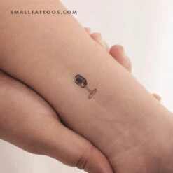 Vintage Microphone Temporary Tattoo (Set Of 3)