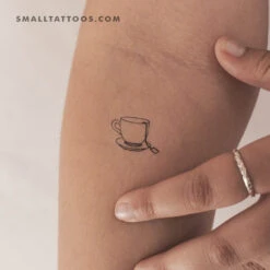 Teacup And Teabag Temporary Tattoo (Set Of 3)