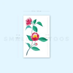 Pink Peony Temporary Tattoo By Zihee (Set Of 3) -Da Vinci Shop 1716365420 image1 st 750px
