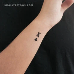 King Of Clubs Temporary Tattoo (Set Of 3)