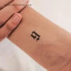 Old English Number 9 Temporary Tattoo (Set Of 3) -Da Vinci Shop 1717863745199